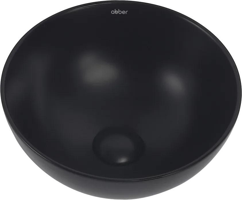 Накладная раковина Abber Bequem AC2106MB матовая черная Sancos — официальный сайт