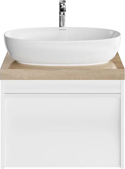 Тумба под раковину без столешницы KERAMA MARAZZI Modula 60 подвесная, белая глянцевая Sancos — официальный сайт
