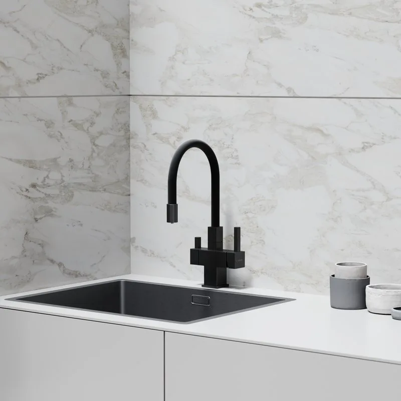 Смеситель для кухни Sancos Arno SC4005MB с гибким изливом, матовый черный Sancos — официальный сайт