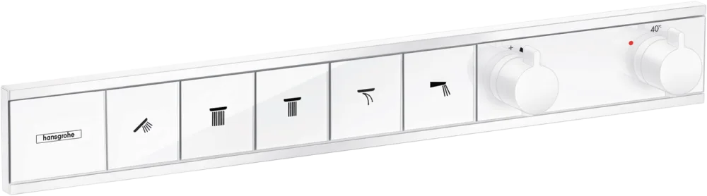 Термостатический смеситель встраиваемый Hansgrohe RainSelect 15384700, для душа, белый матовый Sancos — официальный сайт