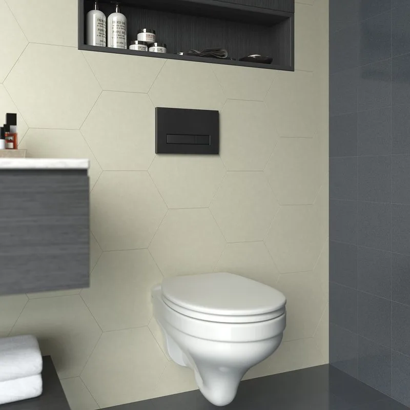 Система инсталляции для унитазов Berges Atom Line 410, с кнопкой смыва, черная soft touch Sancos — официальный сайт