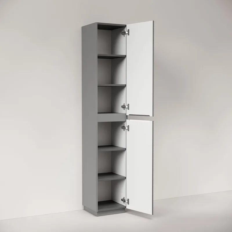 Шкаф-пенал для ванной напольный Sancos Folk Floor 350х350х1880 мм, Ergraut soft Sancos — официальный сайт