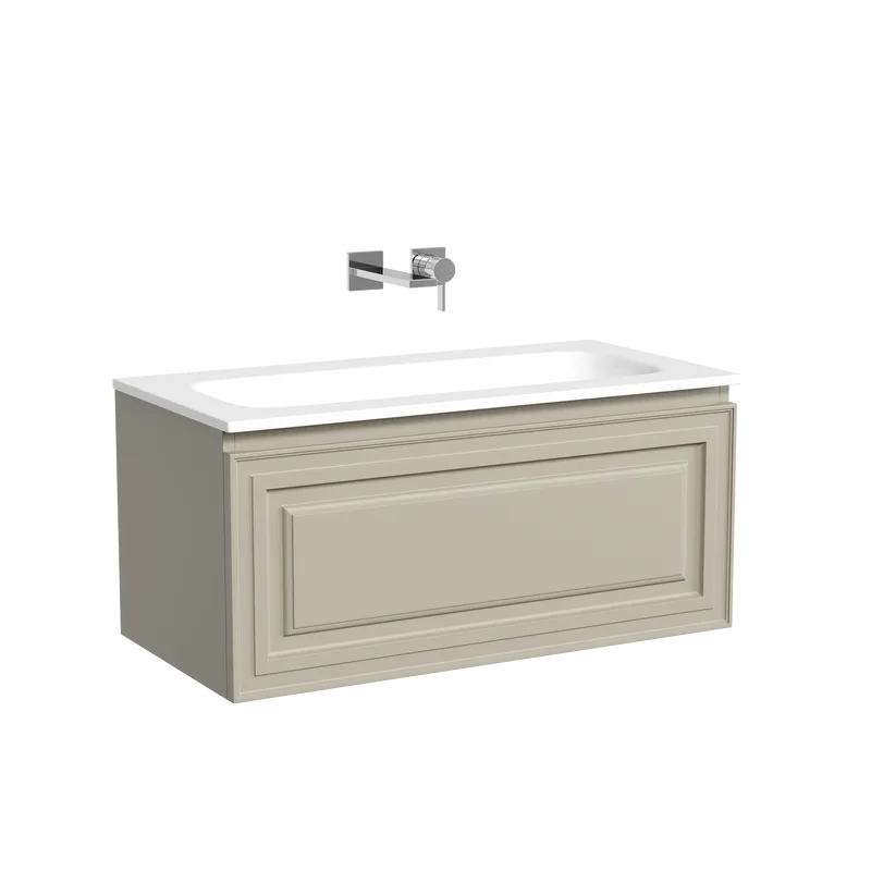 Тумба с раковиной Sancos Very 90 подвесная, beige soft, раковина СN7019wx Sancos — официальный сайт