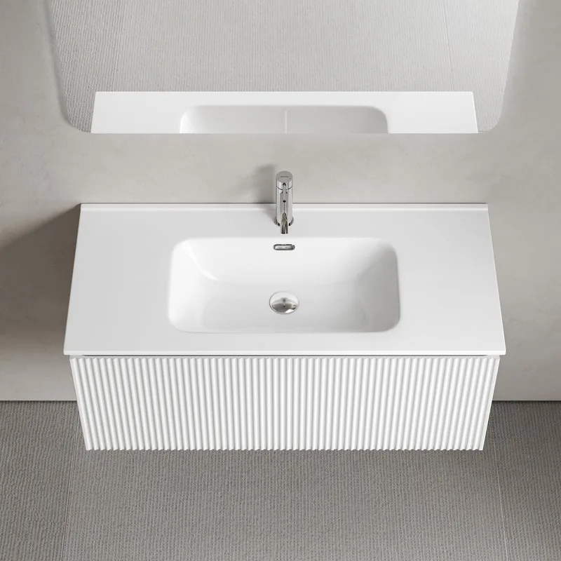 Тумба под раковину Sancos Snob R 1.0 100 подвесная Bianco (белый), SNR1.0100W Sancos — официальный сайт