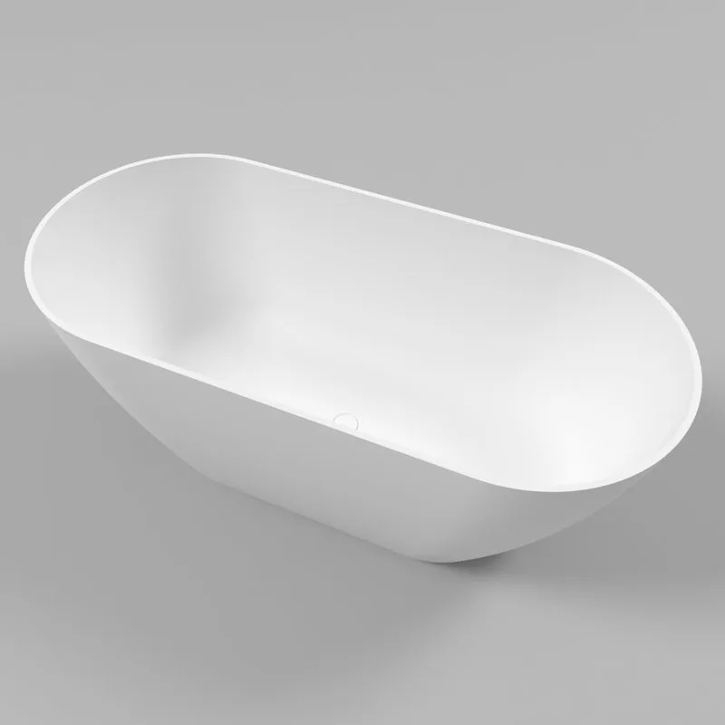 Ванна из искусственного камня WHITECROSS Coral A 165x75 см, отдельностоящая, матовая белая, овальная Sancos — официальный сайт