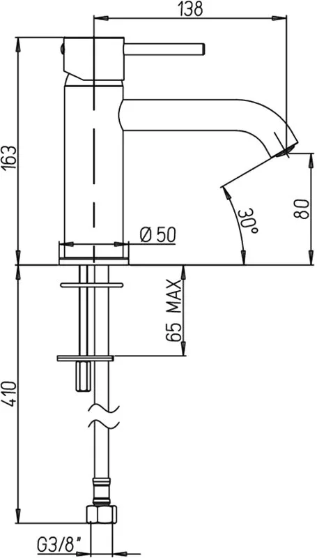 Смеситель для раковины Paini Cox 78PZ205O черный матовый Sancos — официальный сайт