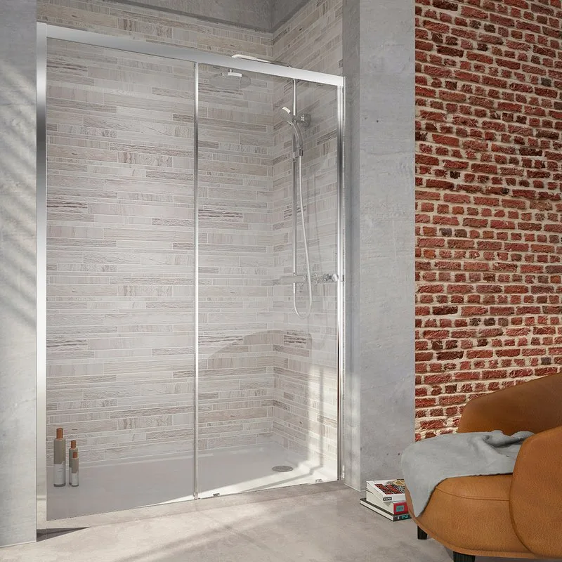 Душевая дверь в нишу Jacob Delafon Serenity 140 профиль хром Sancos — официальный сайт