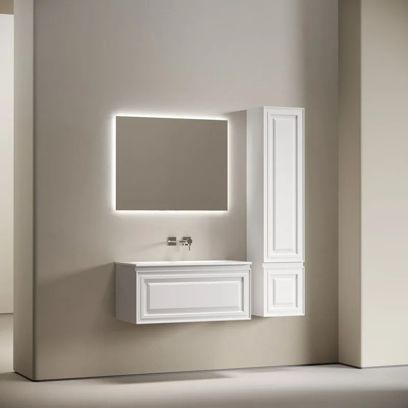 Тумба с раковиной Sancos Very 90 подвесная, bianco, раковина СN7019wx Sancos — официальный сайт