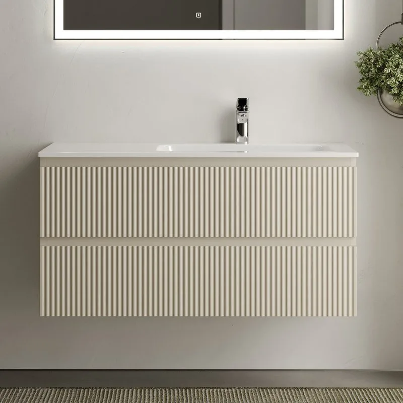 Тумба с раковиной Sancos Snob R 100 см, R, beige soft Sancos — официальный сайт