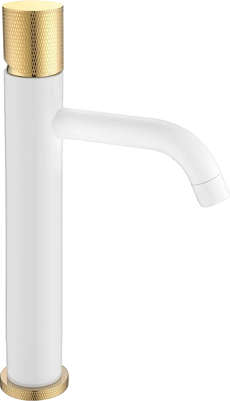 Смеситель для раковины Boheme Stick 122-WG.2 white touch gold Sancos — официальный сайт