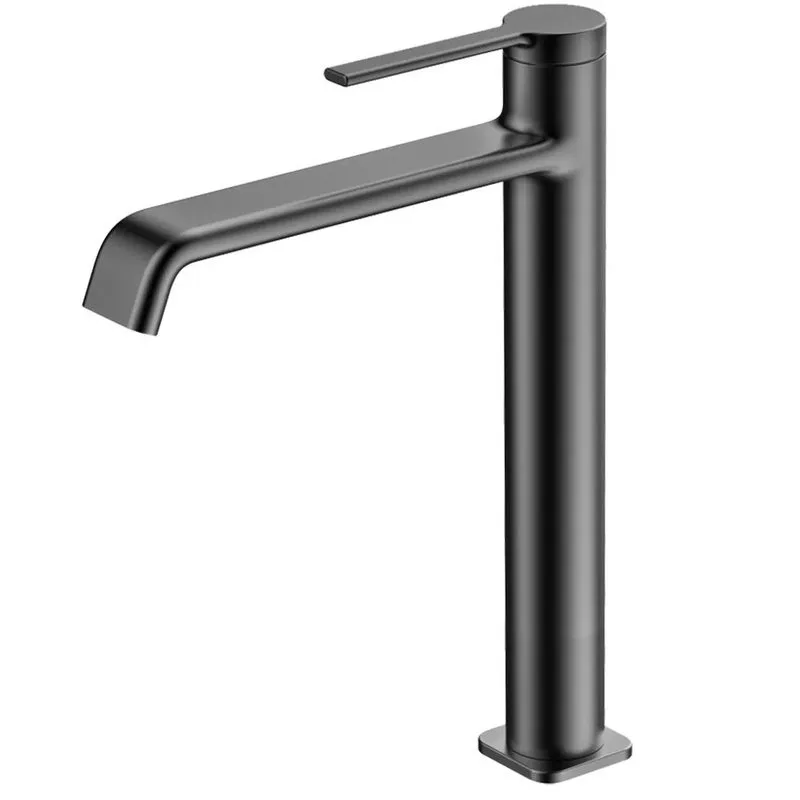 Смеситель для раковины высокий металл Gun Metal, AQUAme Asti AQM6414GM Sancos — официальный сайт