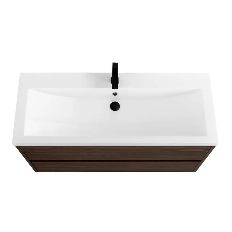 Тумба под раковину без столешницы Art&Max Family-M 100 подвесная, bourbon oak Sancos — официальный сайт