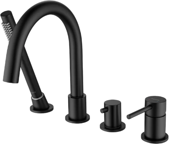 Смеситель на борт ванны AQUATEK Европа AQ1348MB, матовый черный Sancos — официальный сайт