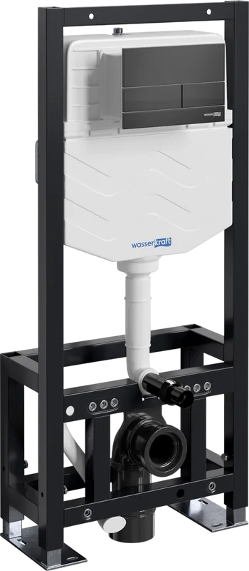 Система инсталляции для унитазов Wasserkraft Dill 61TLT.010.ME.MB04, с кнопкой смыва матовой черной Sancos — официальный сайт