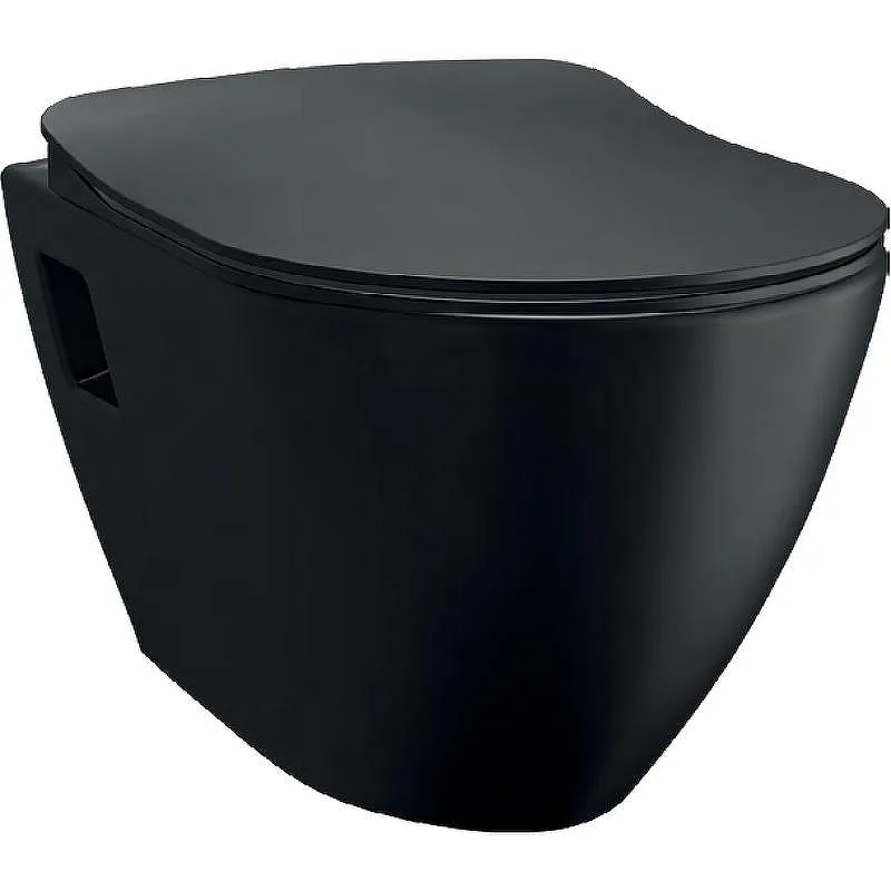 Чаша для унитаза подвесного Creavit Terra TP325-00SM00E-0000 черный матовый Sancos — официальный сайт