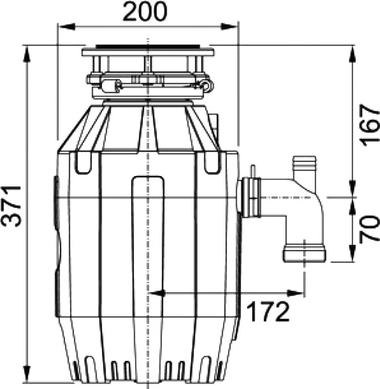 Измельчитель отходов Franke Turbo Elite TE-75 с пневмокнопкой Sancos — официальный сайт