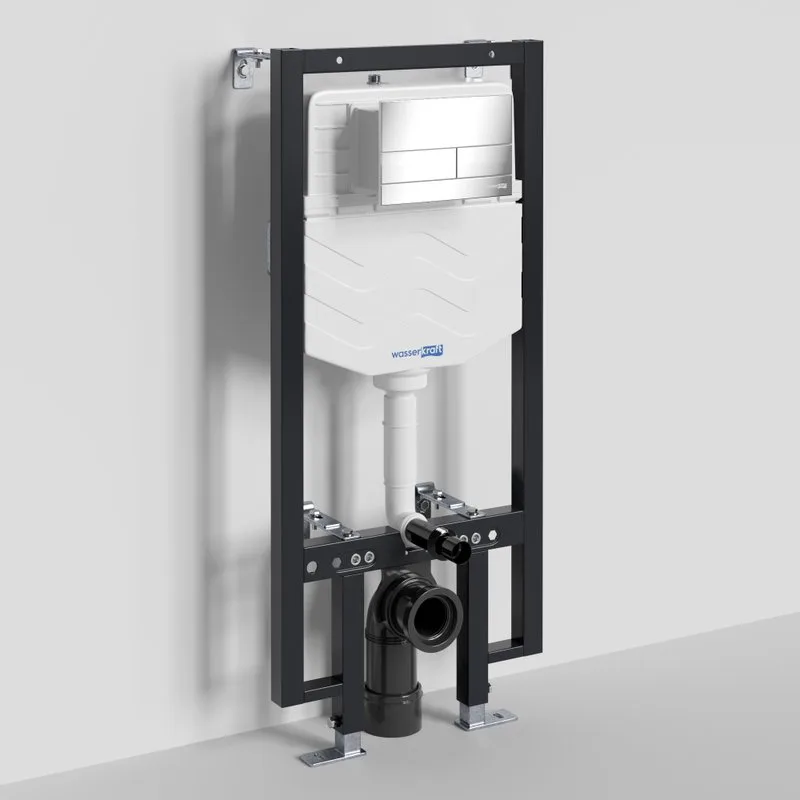 Система инсталляции для унитазов Wasserkraft Vils 56TLT.010.ME.CH04, с кнопкой смыва хром Sancos — официальный сайт