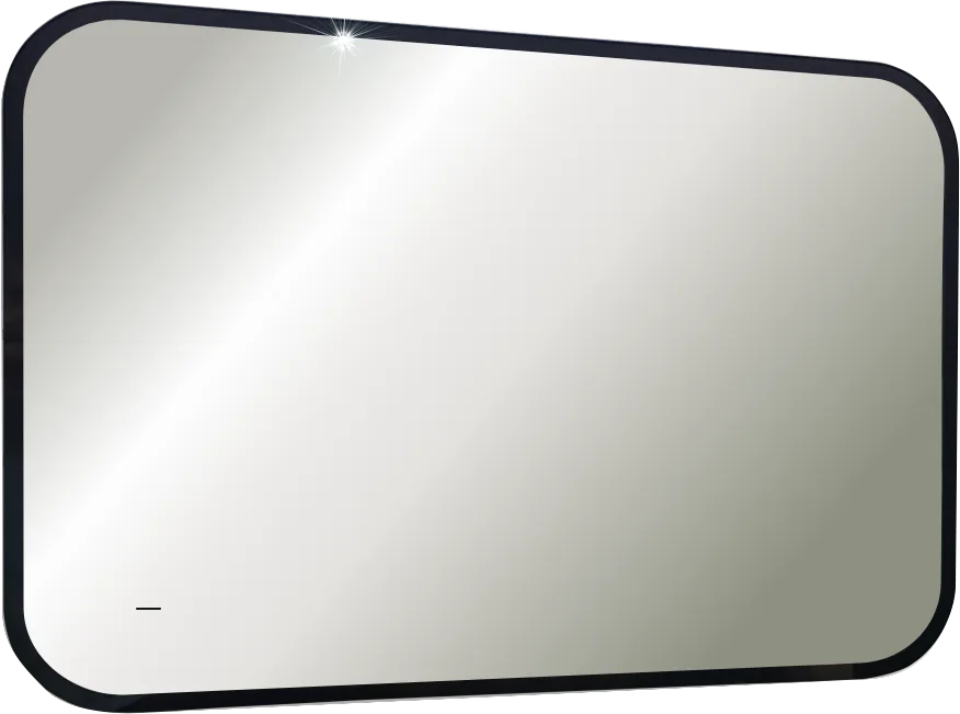 Зеркало Art&Max Siena S 120х80 черное, с LED-подсветкой, 6000К Sancos — официальный сайт