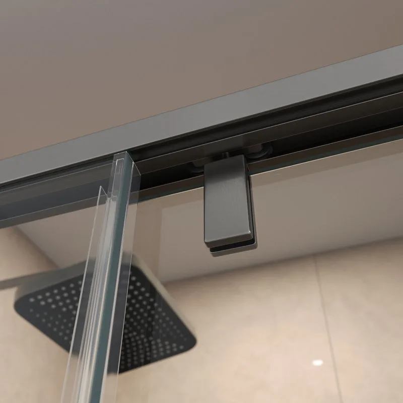 Душевой уголок BelBagno Soft Close-1 A-1-100-C-GM профиль оружейная сталь Sancos — официальный сайт