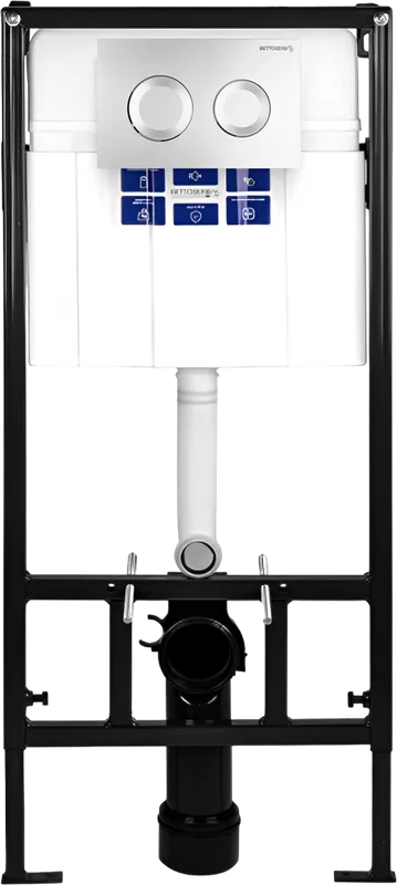 Кнопка смыва BETTOSERB Sava Fix Slim Sitnica 40006468 хром матовый Sancos — официальный сайт