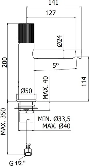 Смеситель для раковины Paffoni JO JO071NO черный Sancos — официальный сайт