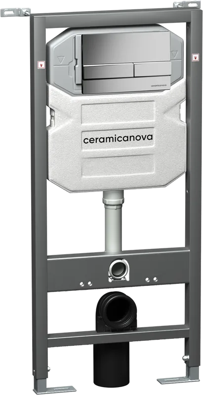 Система инсталляции для унитазов Ceramicanova Envision Flat CN1002M, кнопка хром матовый Sancos — официальный сайт