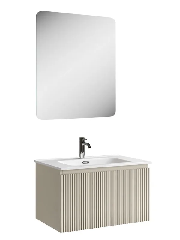 Тумба под раковину Sancos Snob R 1.0 70 подвесная Beige soft (капучино), SNR1.070CE Sancos — официальный сайт