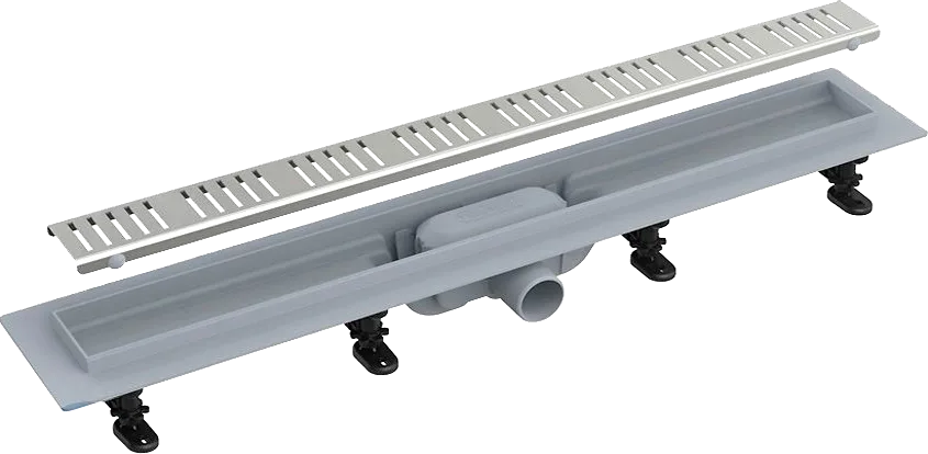 Душевой трап (лоток) AlcaPlast APZ10-Simple 950M APZ10-950M, с решеткой и опорами Sancos — официальный сайт