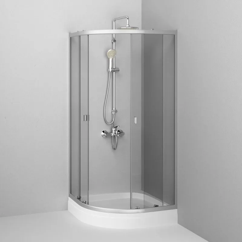 Душевой уголок AM.PM X-Joy Twin Slide W88E-205-090MT64 90x90, с поддоном, профиль матовый хром Sancos — официальный сайт