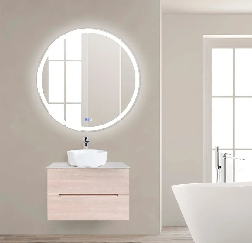 Зеркало круглое BelBagno SPC-RNG-800-LED-TCH-PHONE с bluetooth, микрофоном и динамиками Sancos — официальный сайт