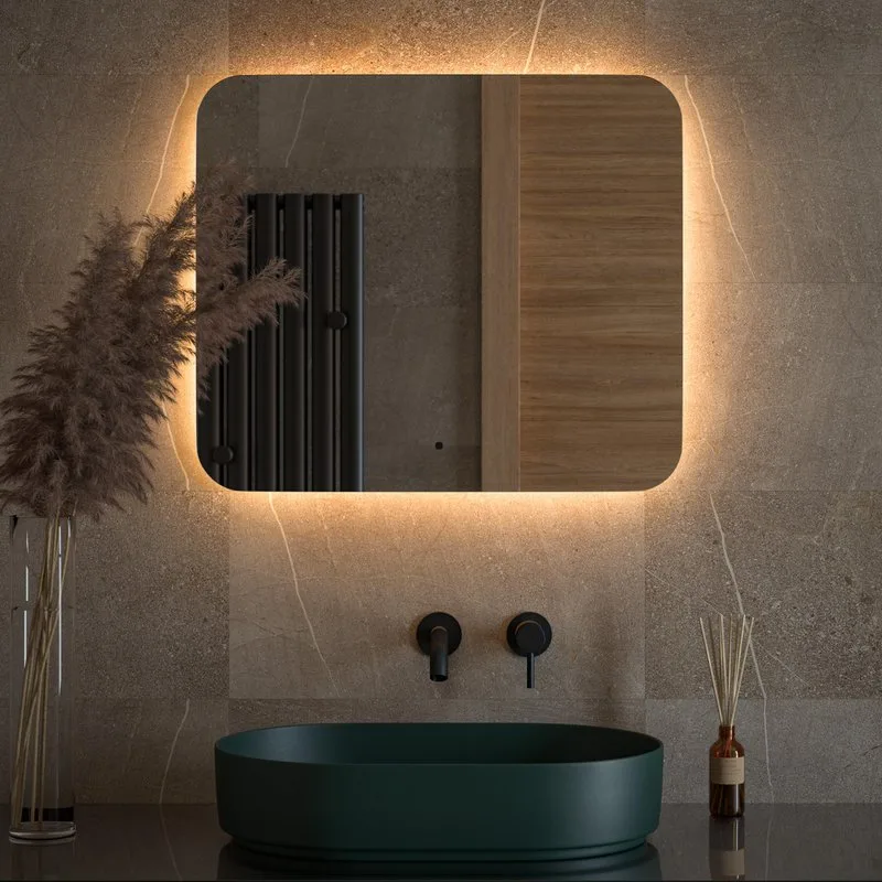 Зеркало Defesto Opti DF 2816RH 70х60 с LED-подсветкой, 3000К, инфракрасный выключатель