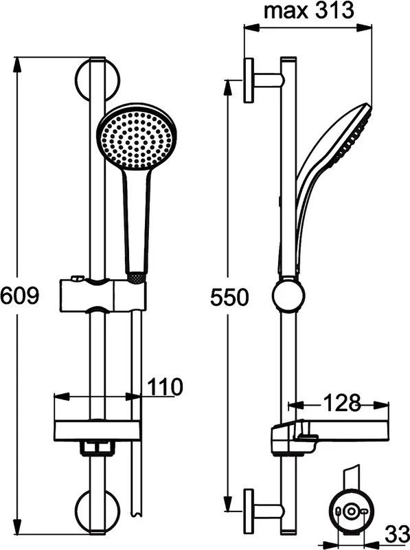 Душевой гарнитур Ideal Standard IdealRain B9412AA Sancos — официальный сайт