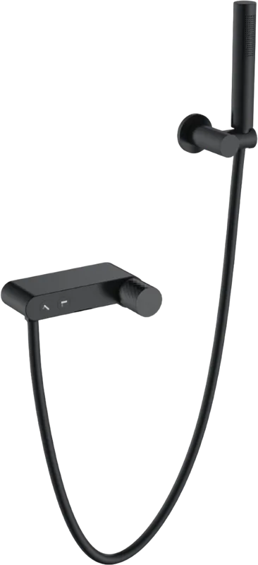 Смеситель для ванны с душем Boheme Stick 123-BB, черный Sancos — официальный сайт