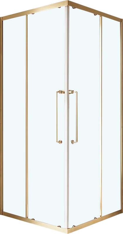 Душевой уголок Cezares Relax RELAX-304-A-2-90-C-BORO 90x90, профиль брашированное золото Sancos — официальный сайт
