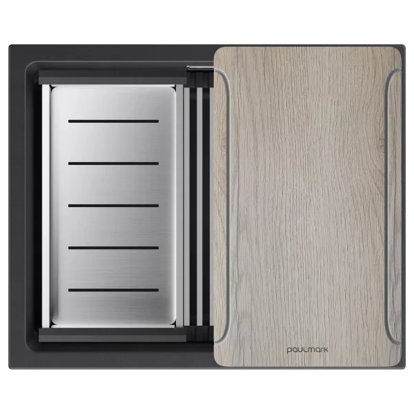 Мойка кухонная Paulmark Lumi-Multi Sink 55 Uni LU-MULTI 55-BLM черный