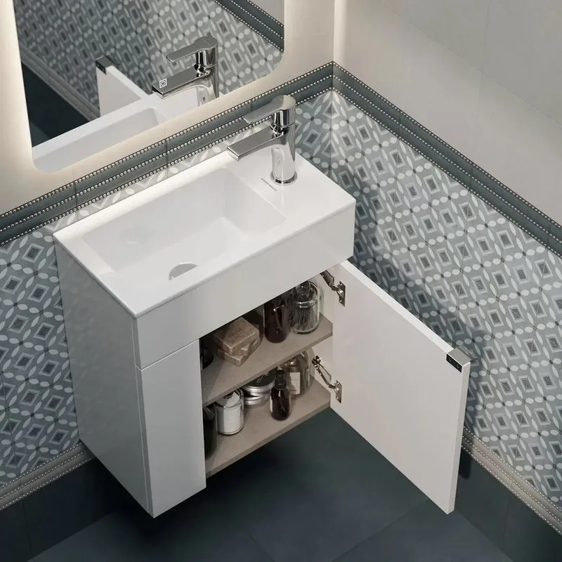 Тумба под раковину без столешницы KERAMA MARAZZI Lato 50 подвесная, белая Sancos — официальный сайт