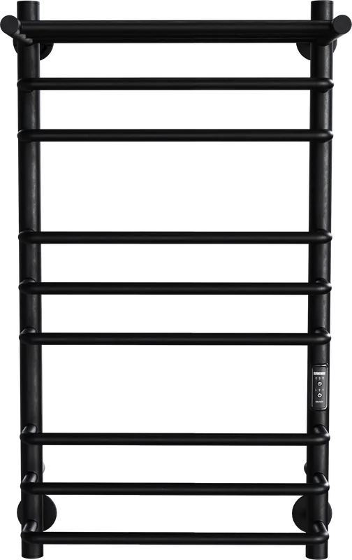 Полотенцесушитель электрический Indigo Brace Lux LCBLE70-40PBRRt с полкой, черный муар Sancos — официальный сайт