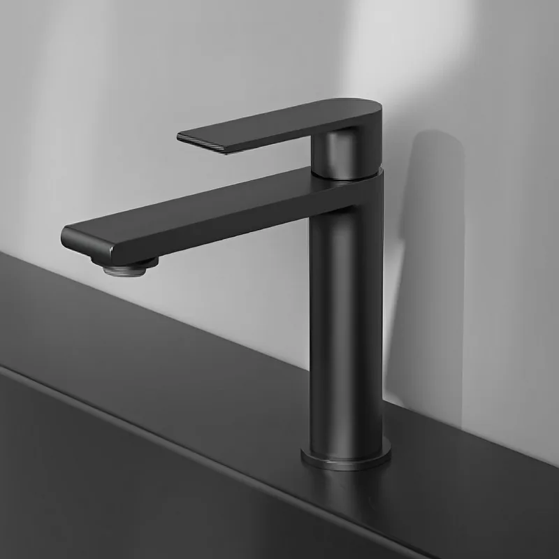 Смеситель для раковины Vincea Vogue VBF-1V1MB черный Sancos — официальный сайт