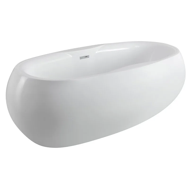 Акриловая ванна BelBagno BB502-1800-900 180x95 см, отдельностоящая, белая, овальная, на ножках Sancos — официальный сайт
