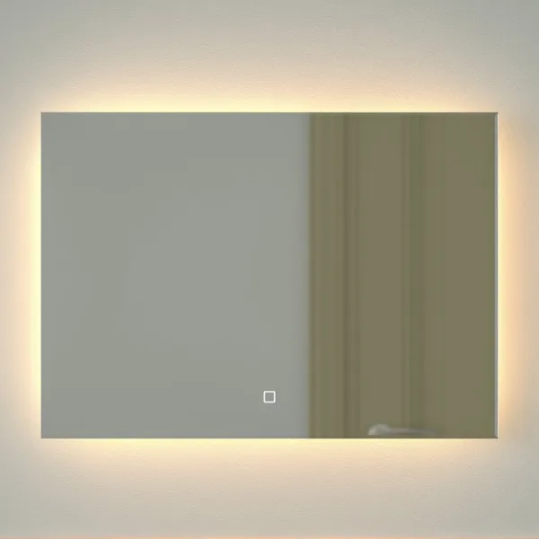 Зеркало Defesto Glow DF 2514SH 70х50 с LED-подсветкой, 3000 K, сенсорный выключатель