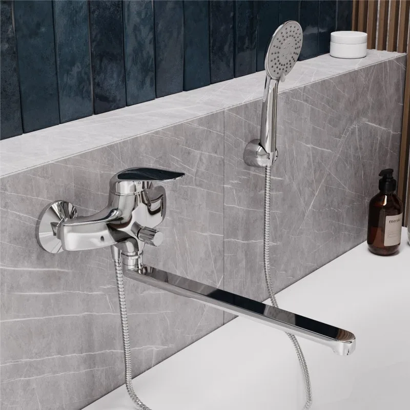 Смеситель с длинным изливом для ванны Wasserkraft Rossel 2802L Sancos — официальный сайт
