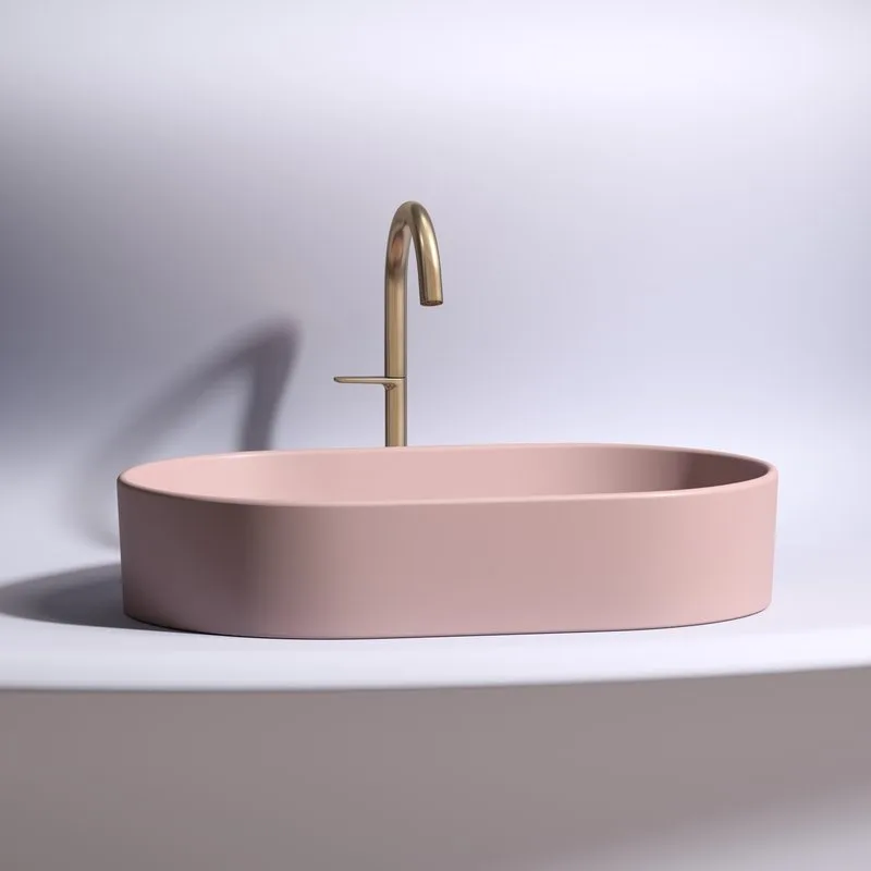 Накладная раковина Ceramicanova Element CN6048MP розовая матовая Sancos — официальный сайт