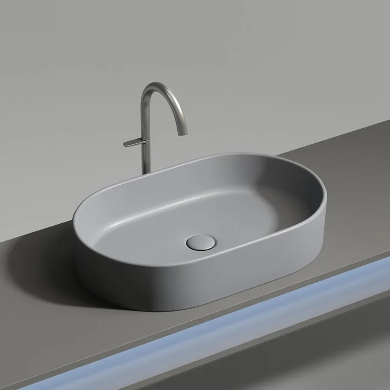 Накладная раковина Ceramicanova Element CN6048MH антрацит матовая Sancos — официальный сайт