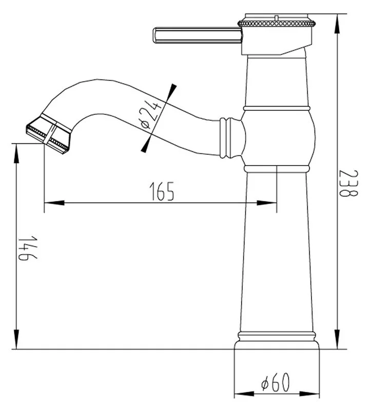 Смеситель для раковины Zorg Antic A 311U-BR Sancos — официальный сайт