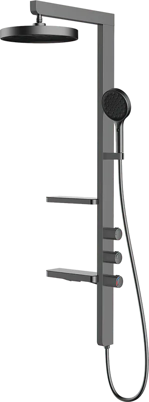 Душевая стойка Vincea Inspire VSFS-3I11GM, вороненая сталь Sancos — официальный сайт