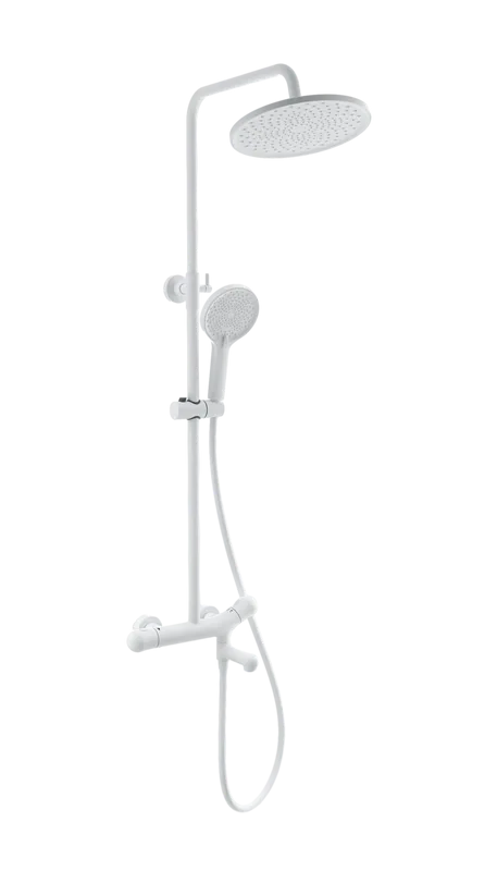 Душевая стойка Wonzon & Woghand T-1000 WW-B3057-A-MW, матовая белая Sancos — официальный сайт