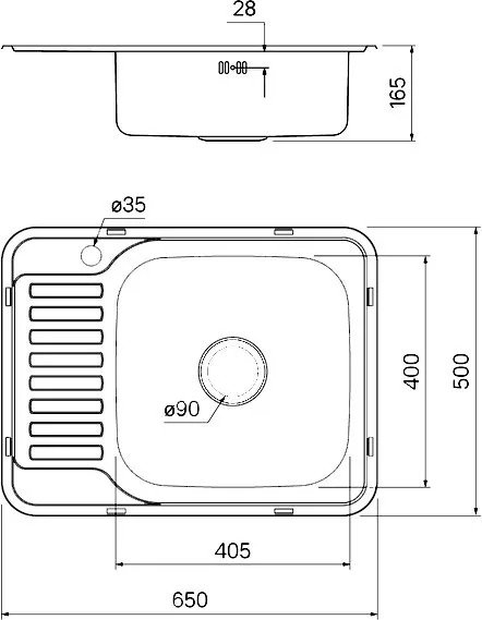 Мойка кухонная IDDIS Basic BAS65SRi77 Sancos — официальный сайт