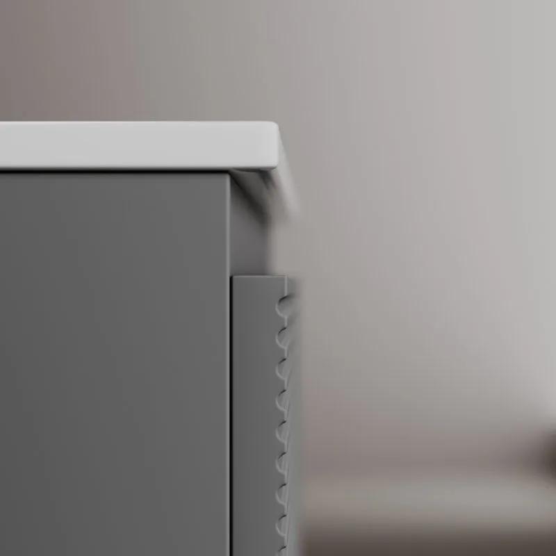 Тумба под раковину Sancos Folk 100 подвесная левая Grey soft (темно-серый), FL100LGS Sancos — официальный сайт