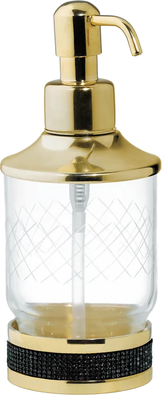 Дозатор Boheme Royal Cristal Black Gold настольный Sancos — официальный сайт