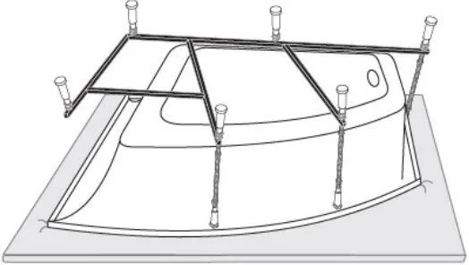Каркас для ванны Vagnerplast 150x100 Sancos — официальный сайт